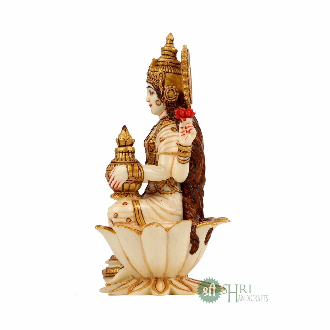 6.5" LAKSHMI STAUE FINE GOLD PAINTING