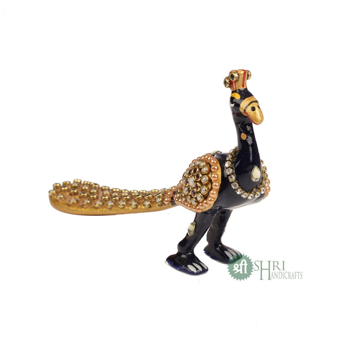 Handcrafted Meenakari Peacock Decor Small by Trendia Decor