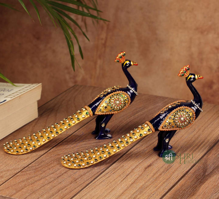 Meenakari Peacock Decor Large By Trendia Decor