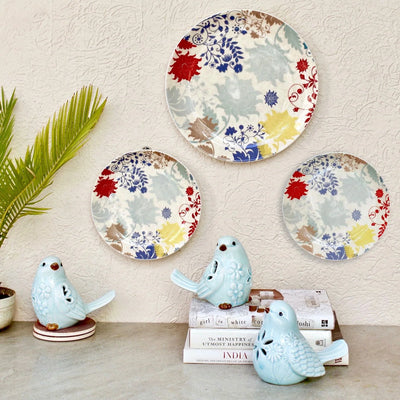 Floral Wall plate Large - 4984