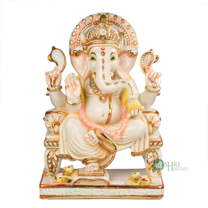 18" GANESH CHOWKI PAINTING