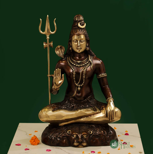 BRASS COLOUR SHIVA