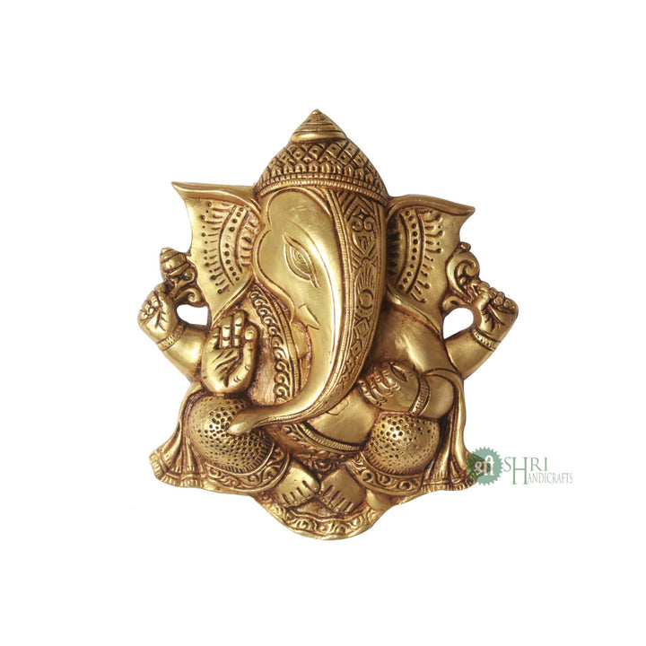 BRASS GANESH WALL HANGING