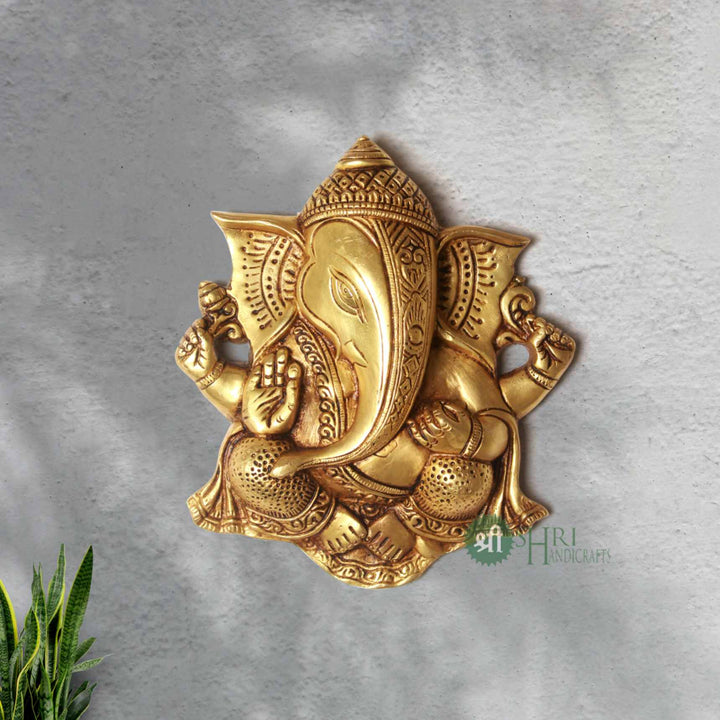 BRASS GANESH WALL HANGING