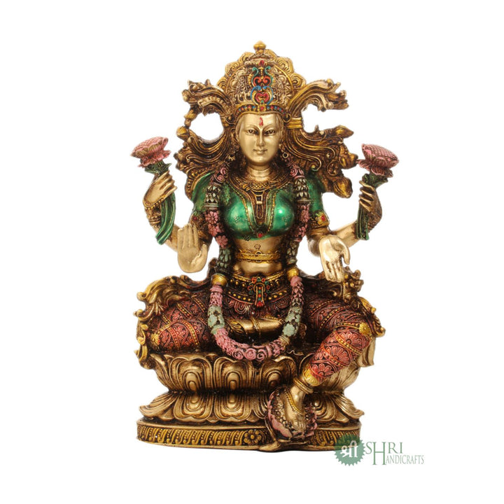 Goddess Lakshmi Idol 9 Inch By Trendia Decor