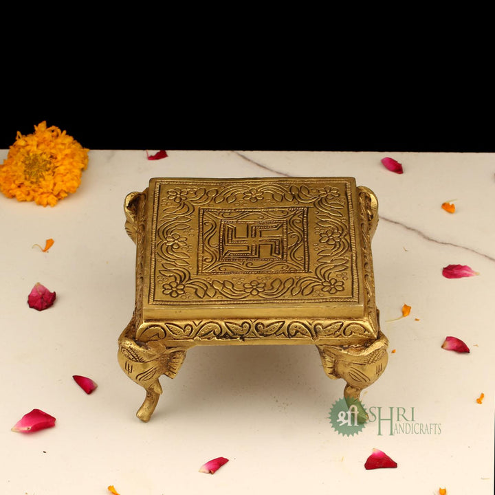 3.5" BRASS CHOWKI BRT