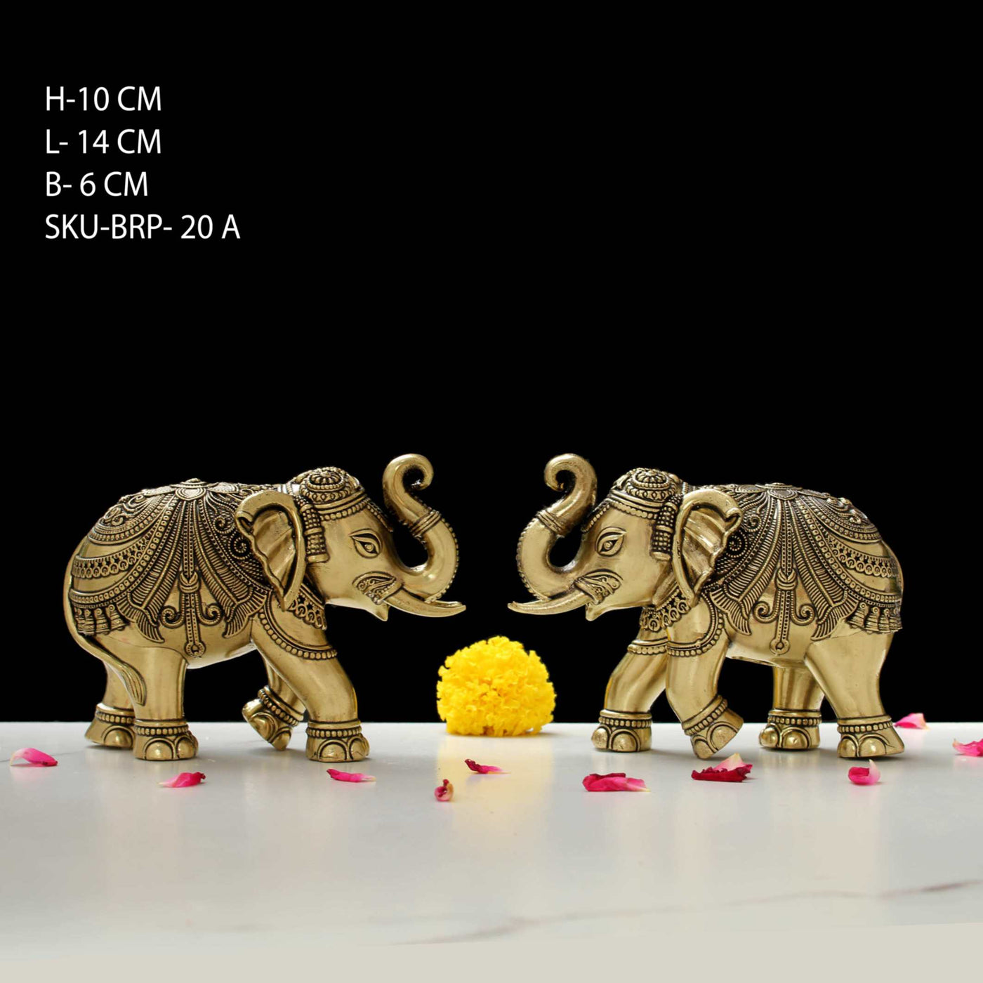 Lucky Brass Elephant Decor 4 Inch By Trendia Decor