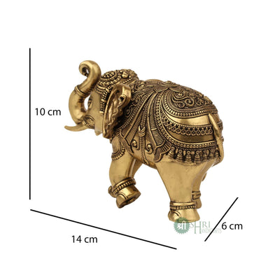 Lucky Brass Elephant Decor 4 Inch By Trendia Decor