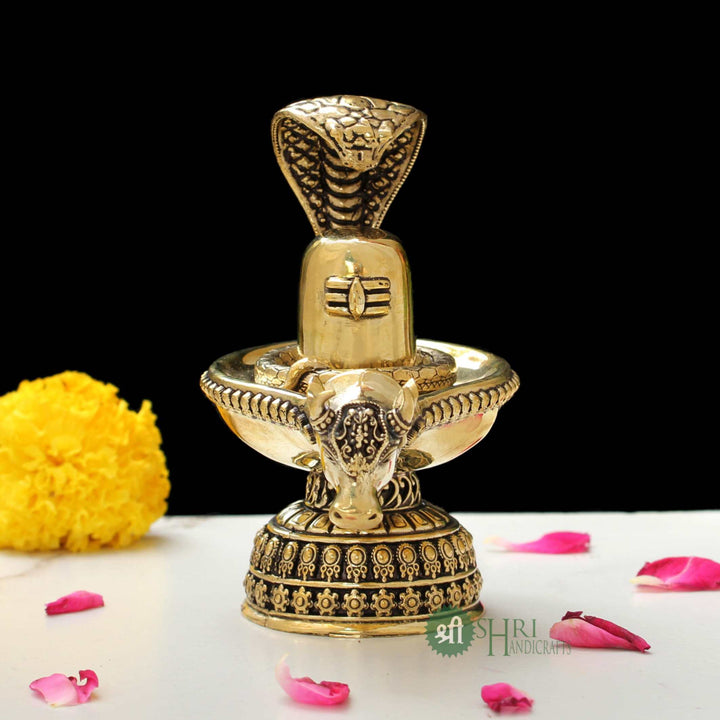 Brass Shivling Idol 4 Inch By Trendia Decor