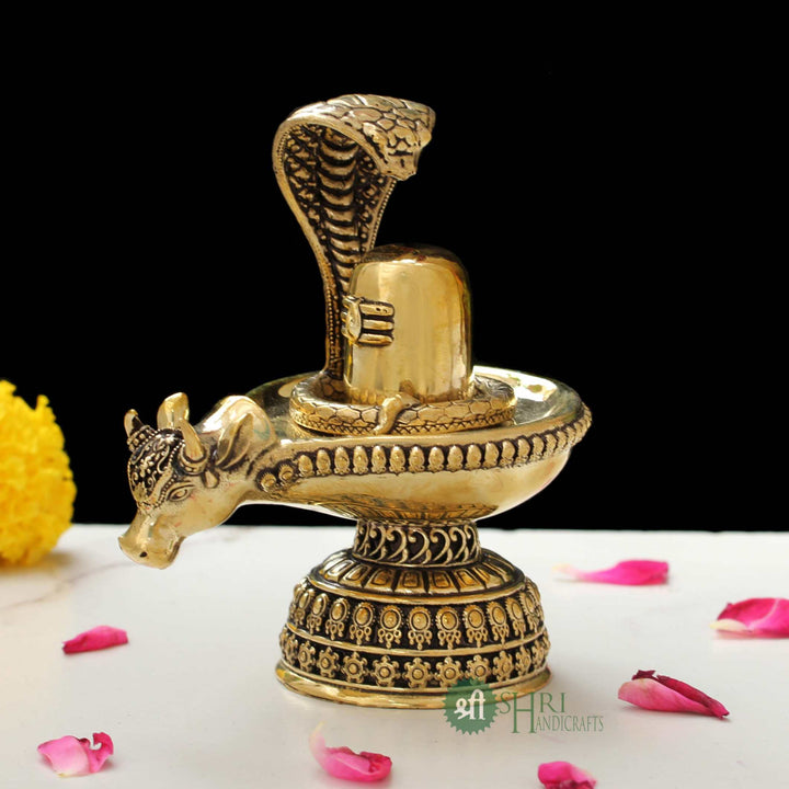 Brass Shivling Idol 4 Inch By Trendia Decor