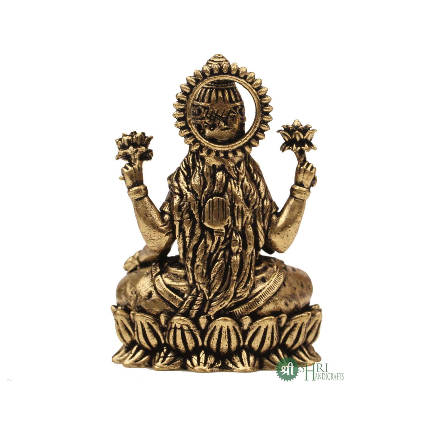 Brass Kamal Lakshmi Idol 2 Inch By Trendia Decor