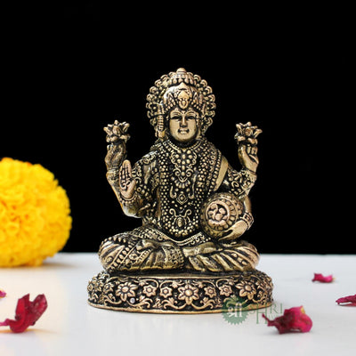 Goddess Lakshmi Murti Brass Statue 3 Inch By Trendia Decor