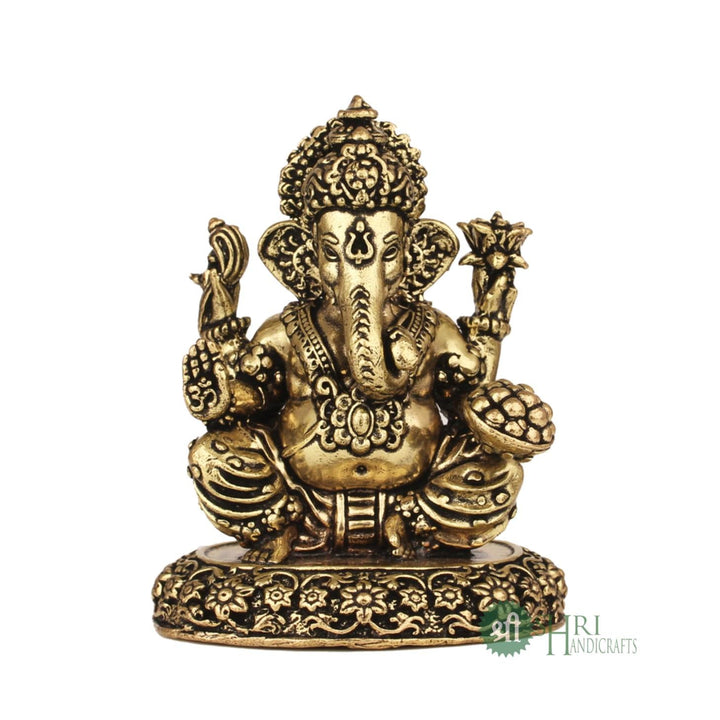 Ganpati Bappa Murti Brass 3 Inch By Trendia Decor