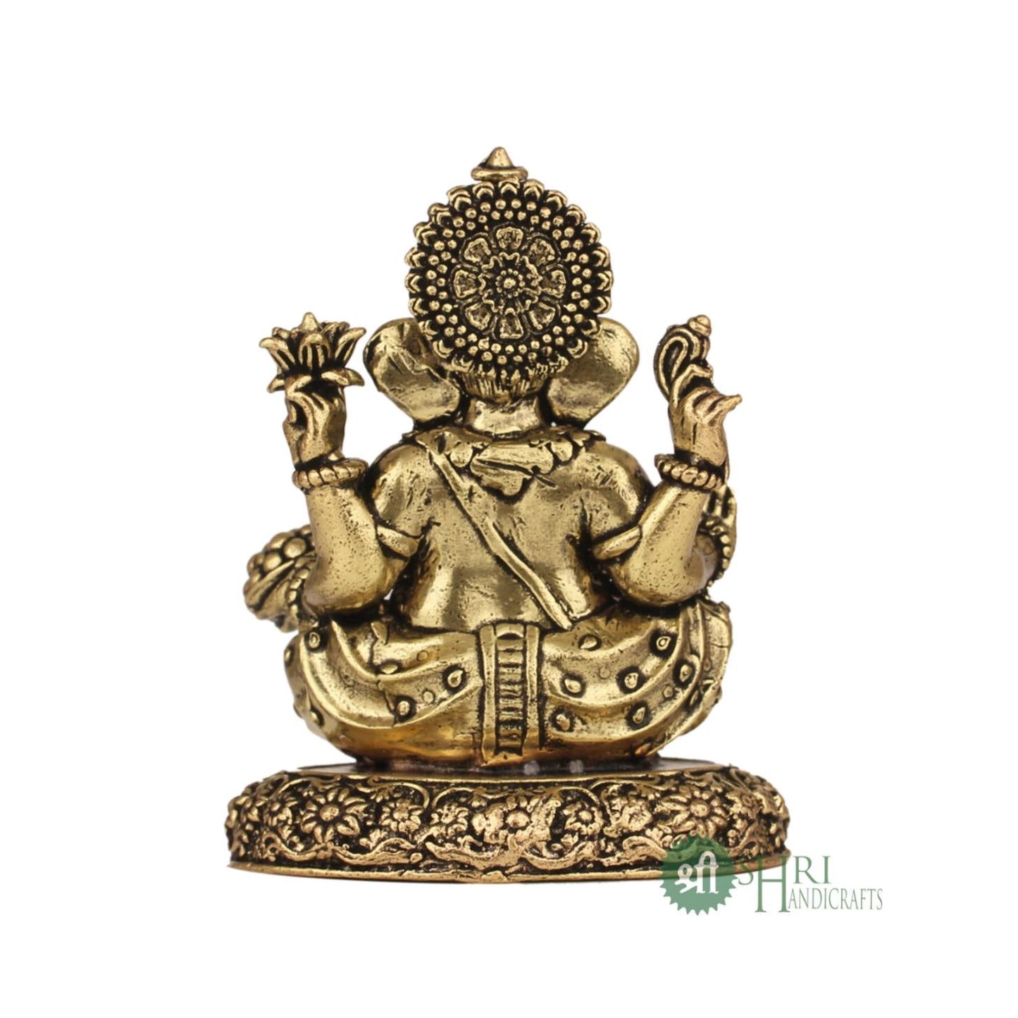 Ganpati Bappa Murti Brass 3 Inch By Trendia Decor