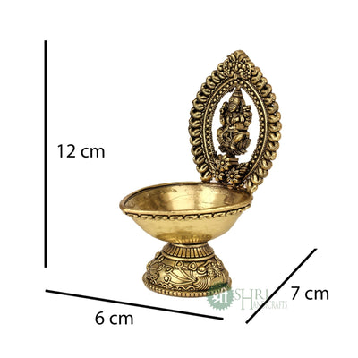 Lakshmi Brass Diya For Pooja 4.5 Inch By Trendia Decor