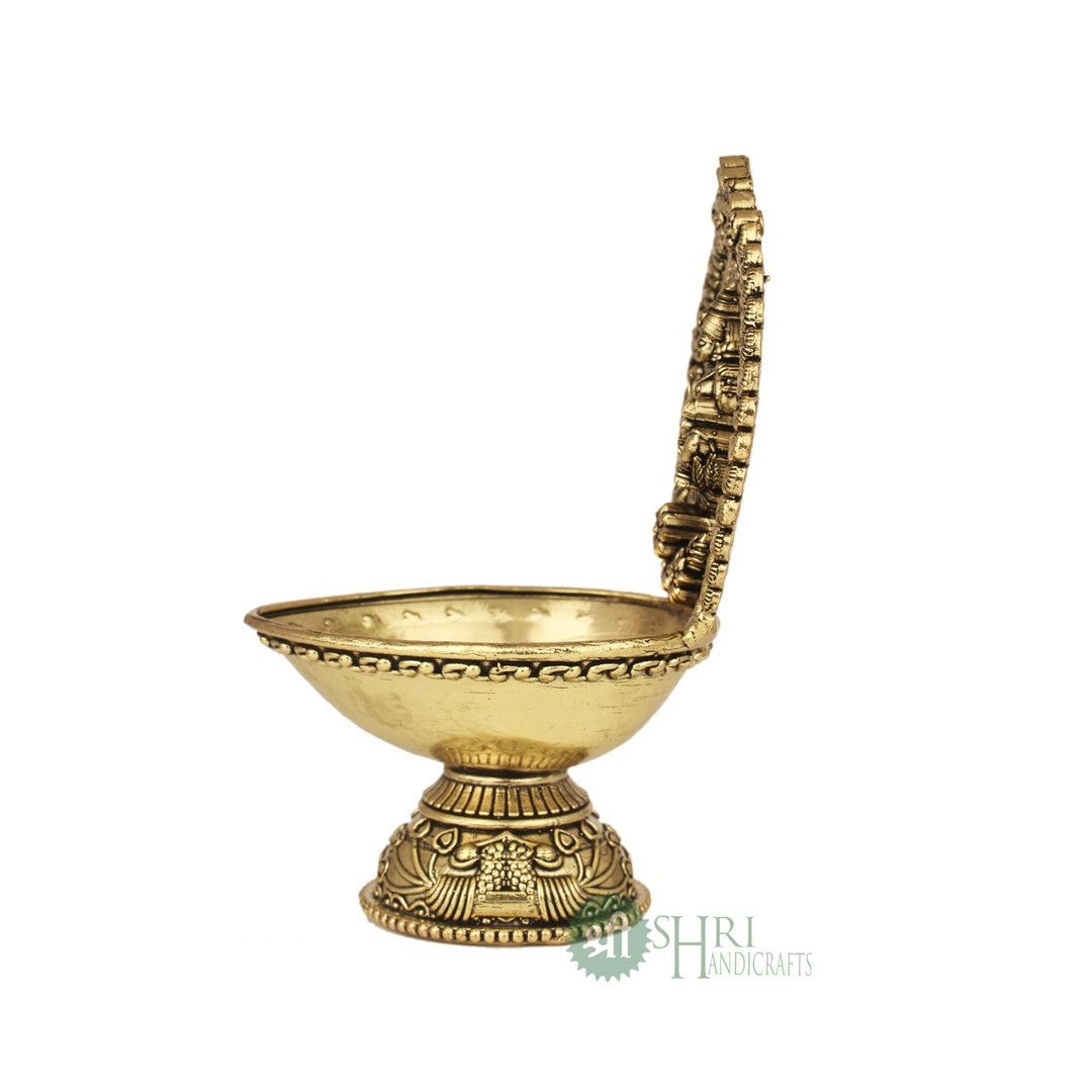 Lakshmi Brass Diya For Pooja 4.5 Inch By Trendia Decor