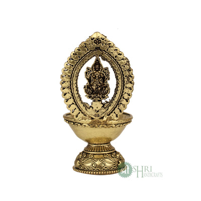 Lakshmi Brass Diya For Pooja 4.5 Inch By Trendia Decor