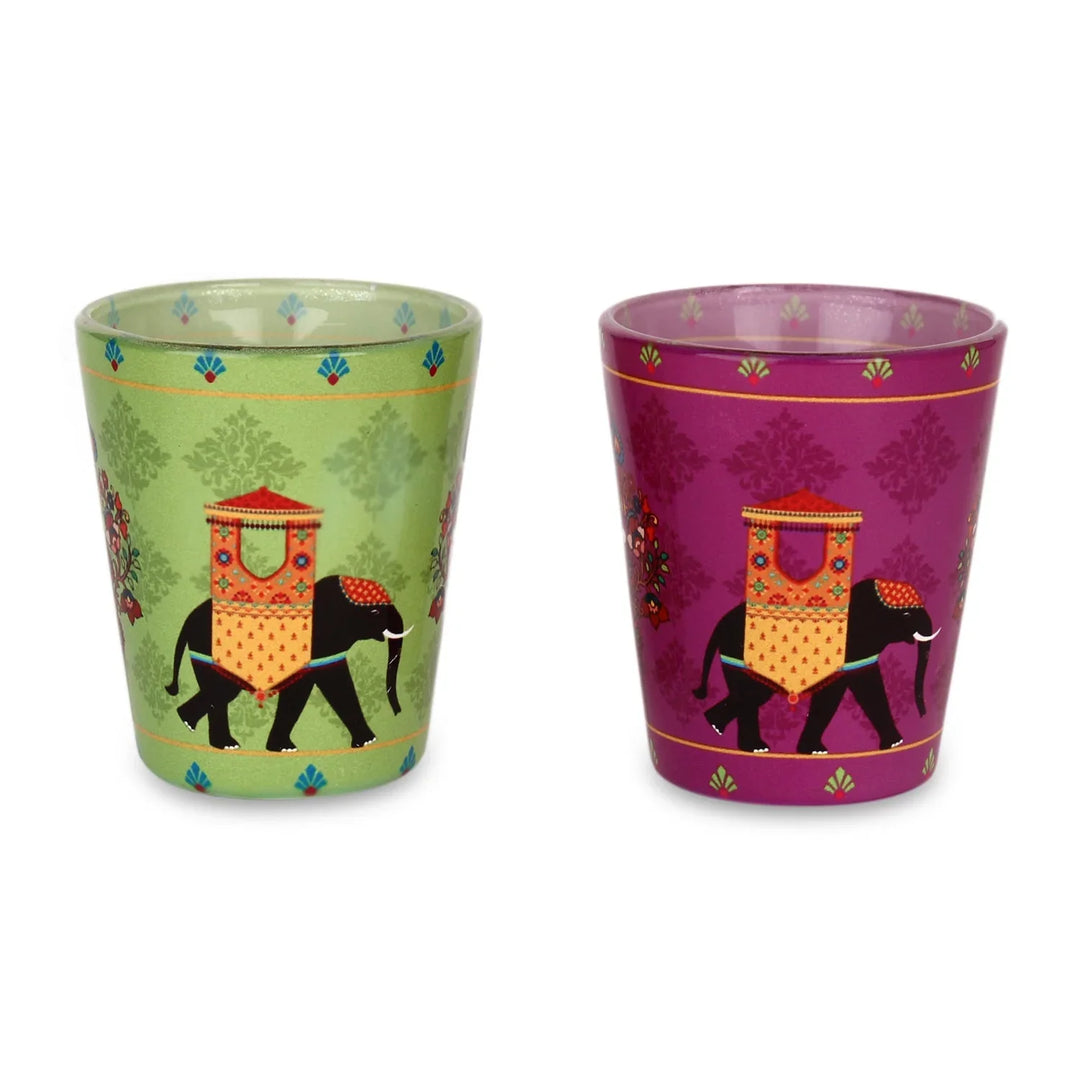 Royal Elephants Shot Glasses By Trendia Decor