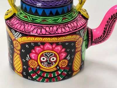 Odisha Pattachitra Art Kettle Decor Multicolor - Kondapalli Toys