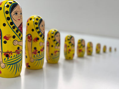 Nesting Dolls Handcrafted Kondapalli Toys