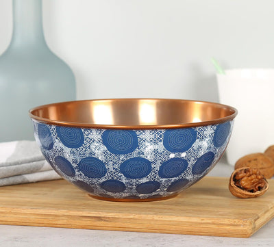 Beryl Indigo Copper Bowl