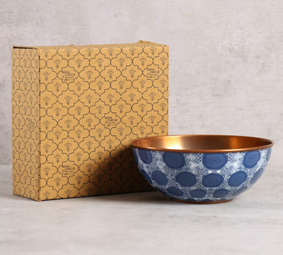 Beryl Indigo Copper Bowl