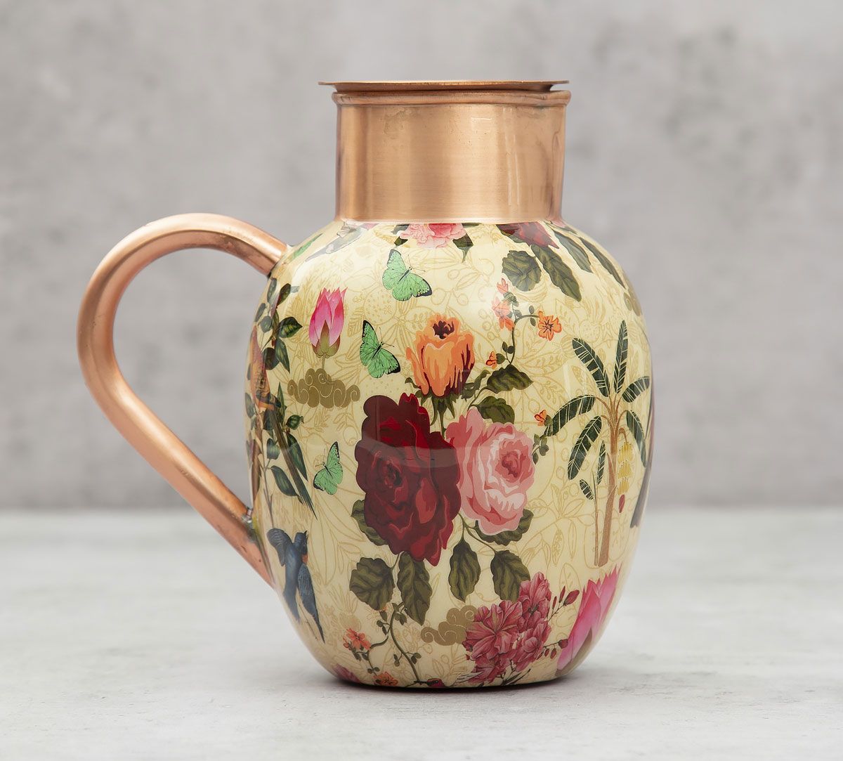 Bird Land Copper Jug Set