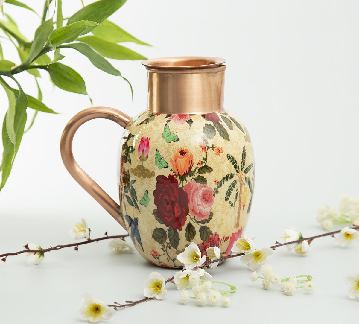 Bird Land Copper Jug Set