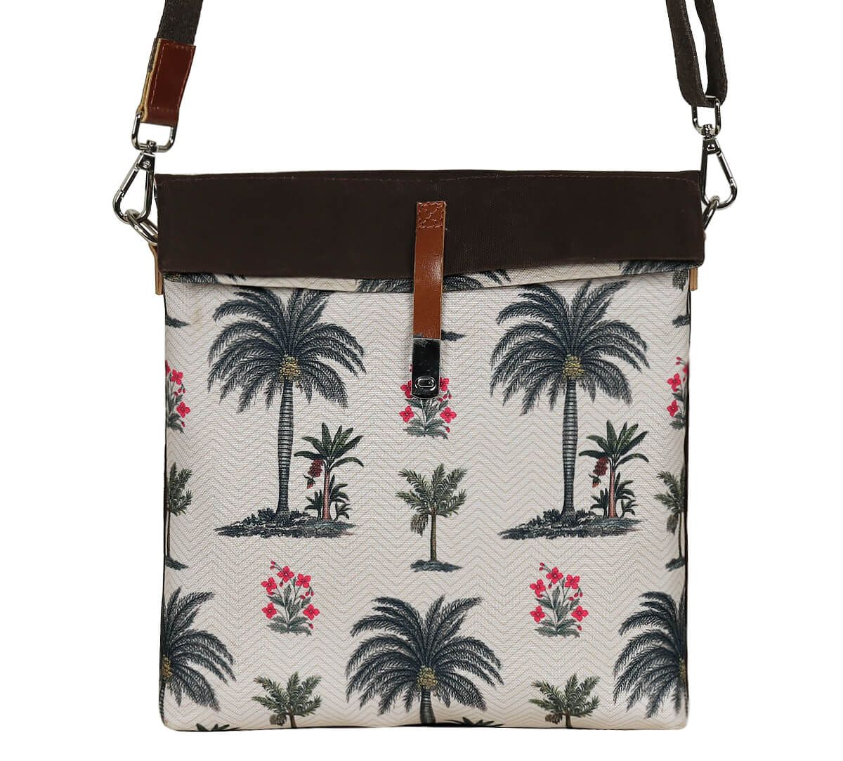 Chevron Palms Sling Bag
