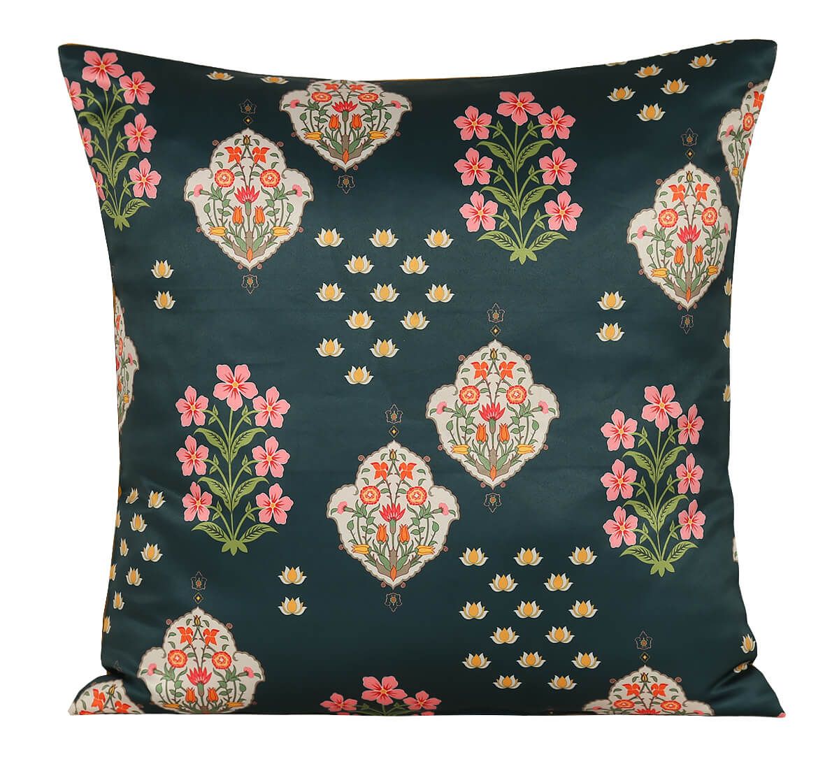 Inflorescence Frolic Satin Blend Cushion Cover Set of 5