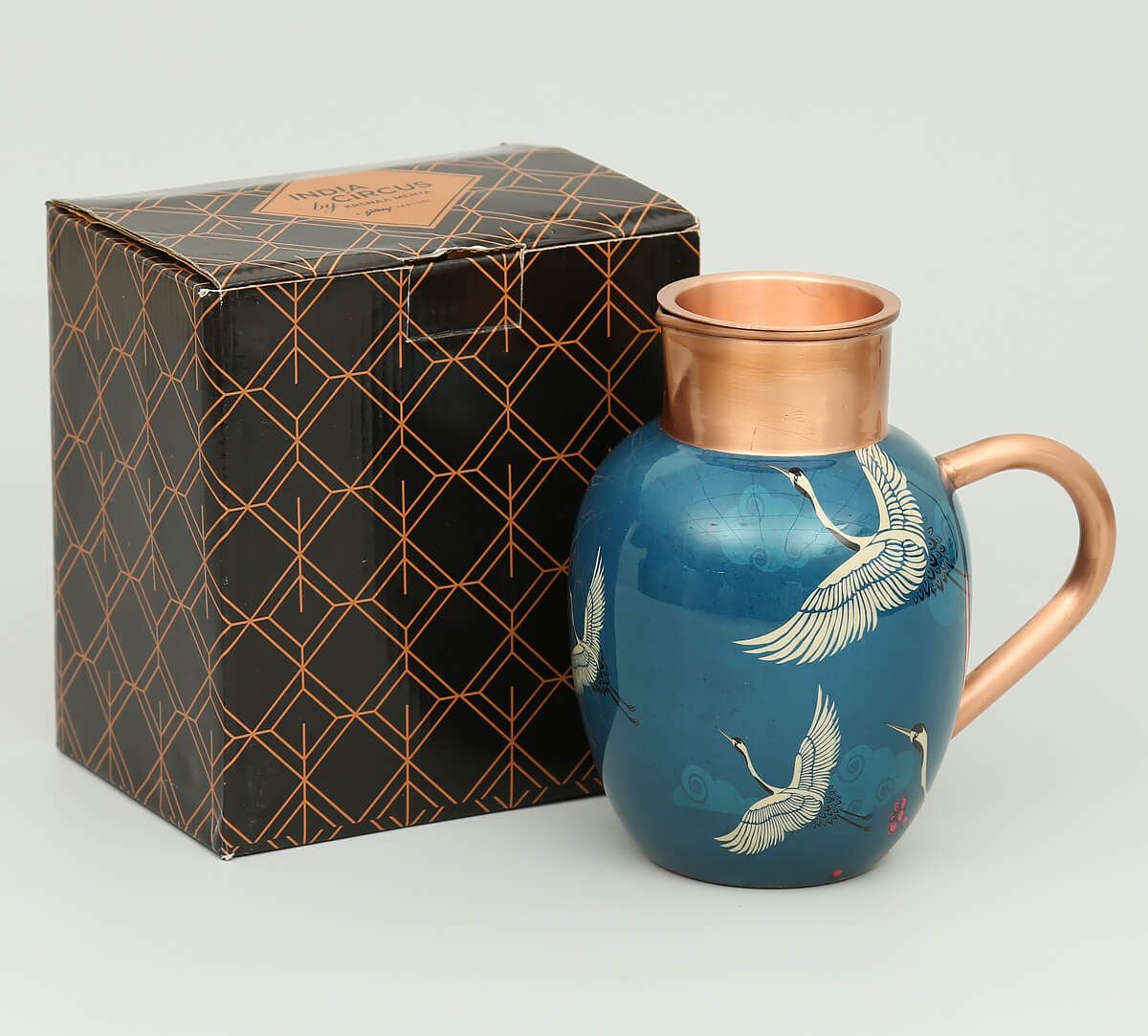 Legend of the Cranes Copper Jug Set