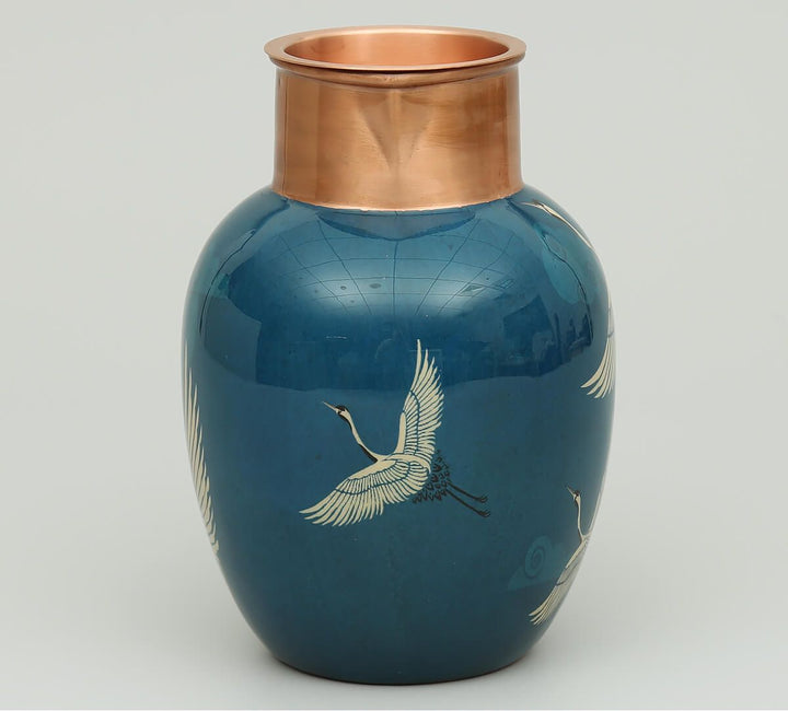 Legend of the Cranes Copper Jug Set