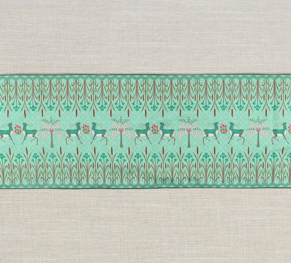 Mirroring Deer Garden Table Runner