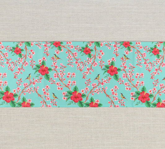 Perching Floral Paradise Table Runner