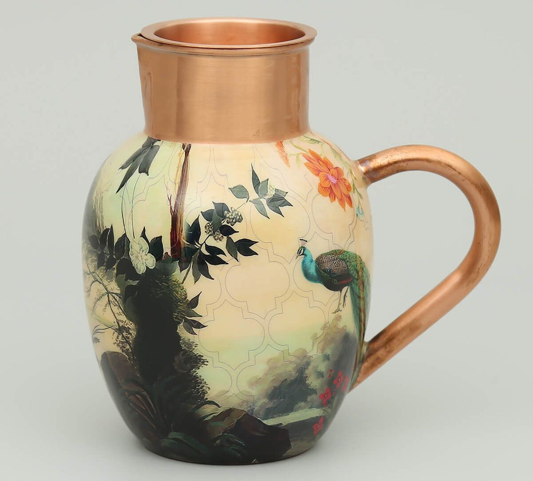 River Bank Silvassa Copper Jug Set