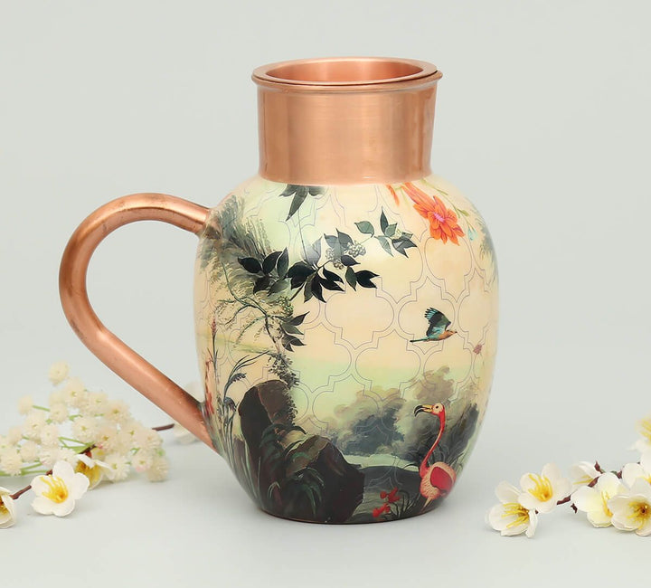 River Bank Silvassa Copper Jug Set