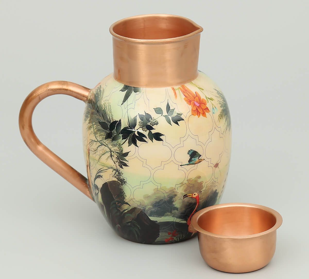 River Bank Silvassa Copper Jug Set