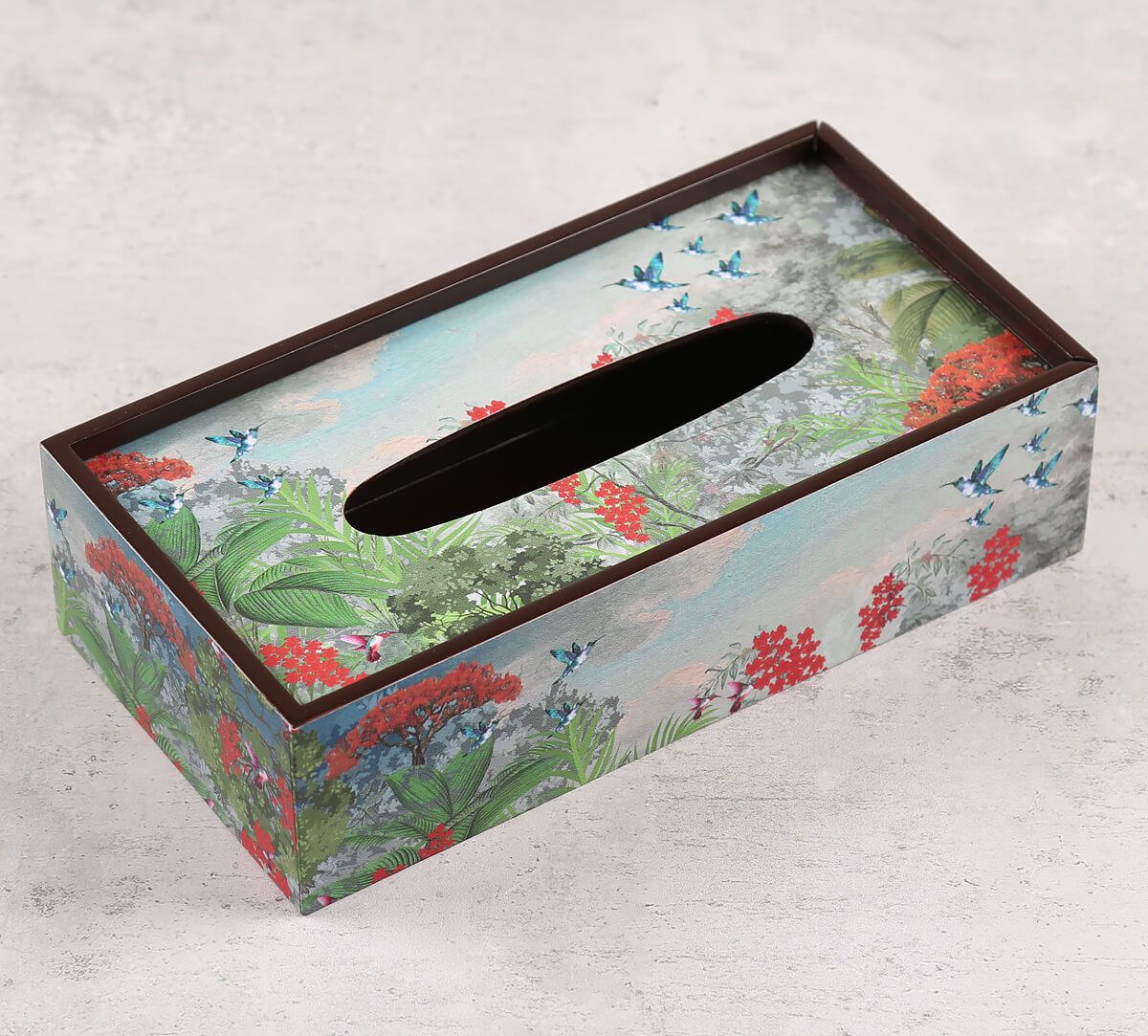 Tropical View Tissue Box Holder