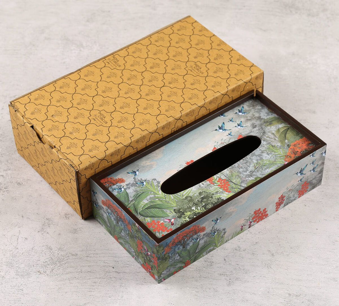 Tropical View Tissue Box Holder