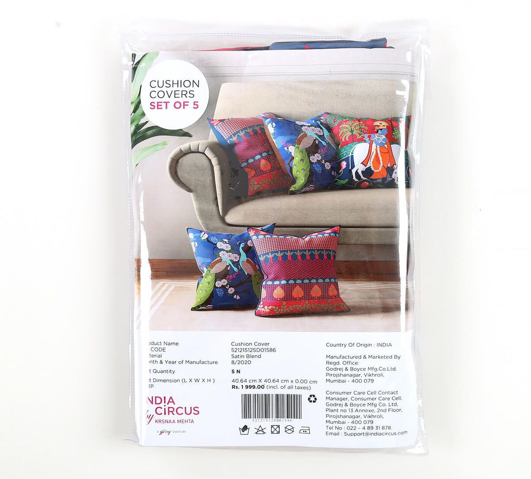 Kreeshna Baugh Cushion Cover Set of 5