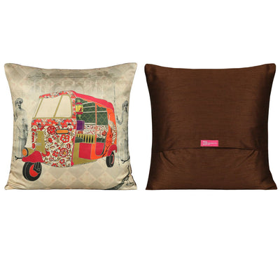 The Muhgal Rickshaw Cushion Cover Set of 5